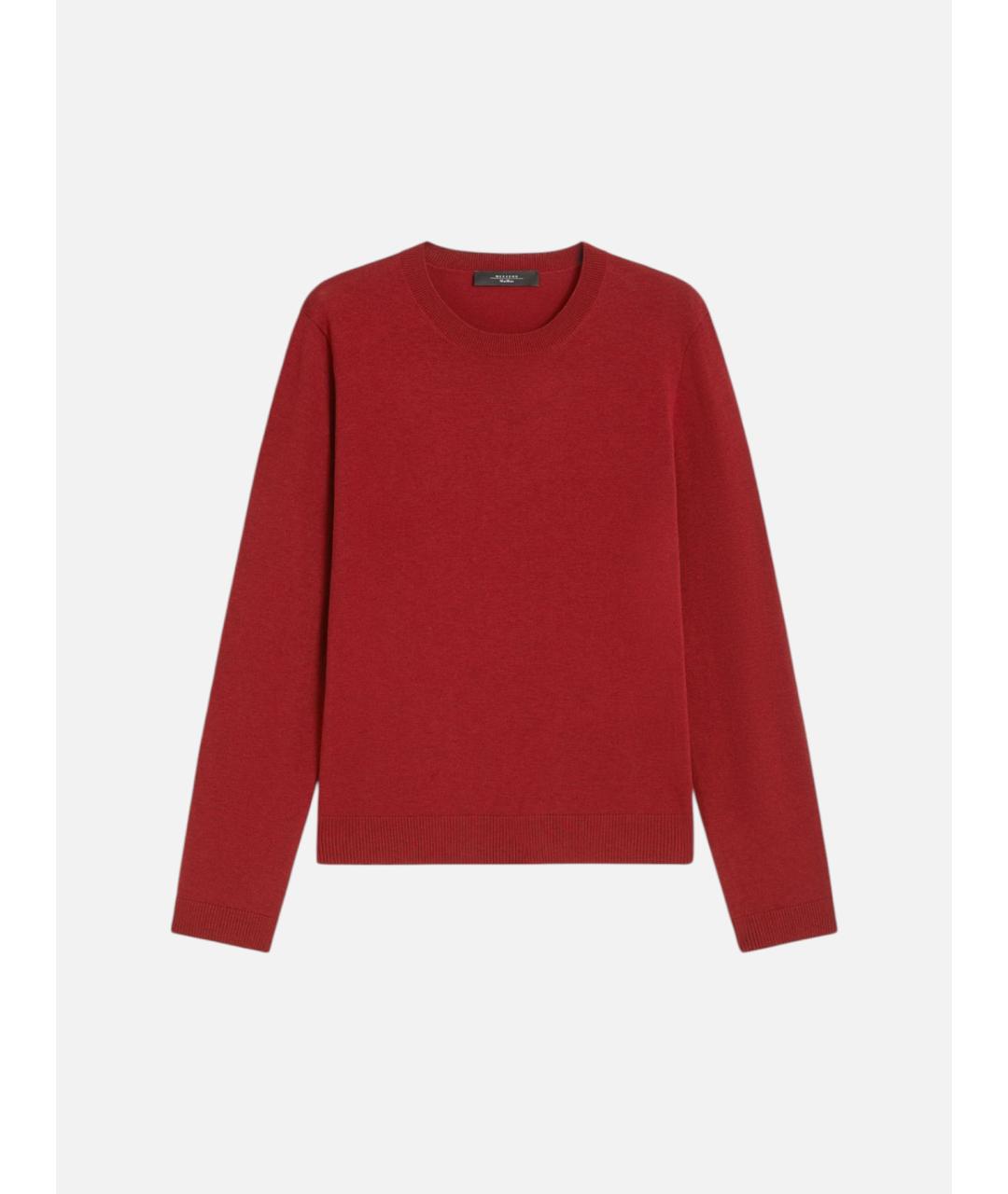 WEEKEND MAX MARA Красная шерстяная блузы, фото 6