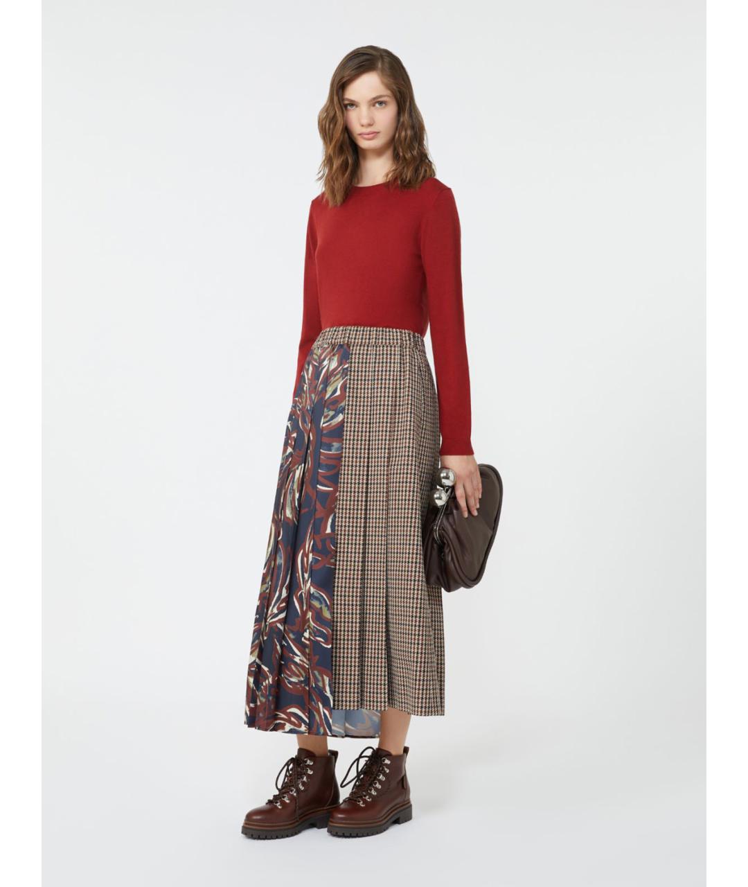 WEEKEND MAX MARA Красная шерстяная блузы, фото 2