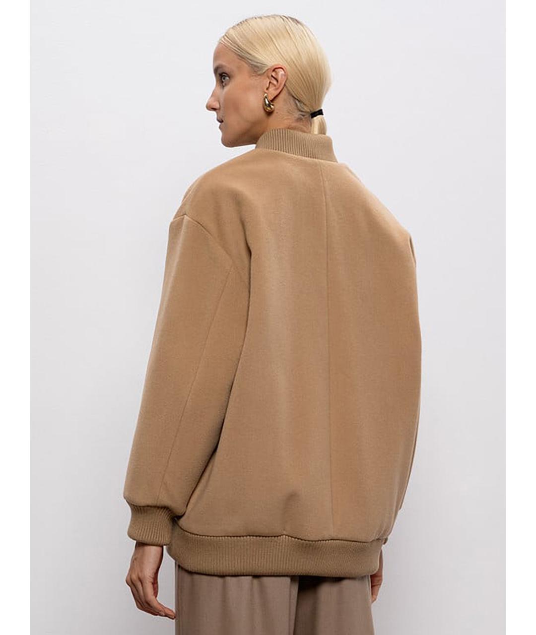 WEEKEND MAX MARA Бежевая шерстяная куртка, фото 4