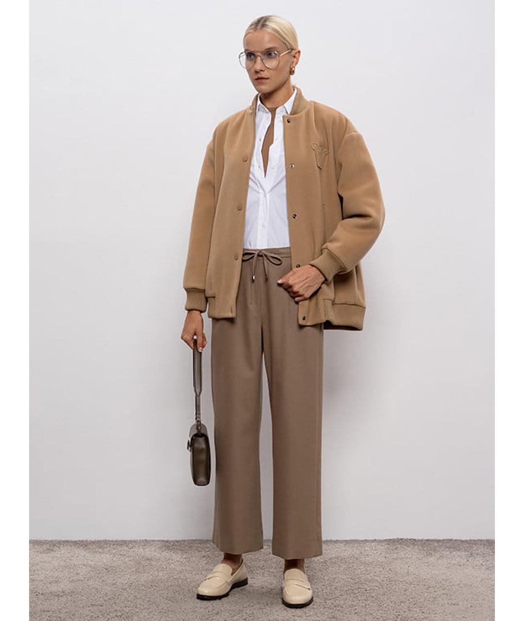 WEEKEND MAX MARA Бежевая шерстяная куртка, фото 2
