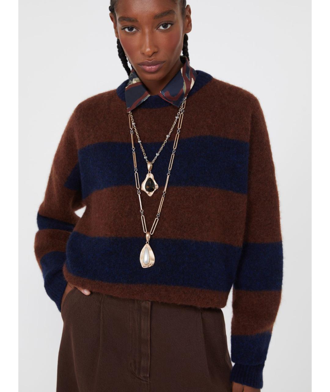 WEEKEND MAX MARA Золотая латунная подвеска, фото 2