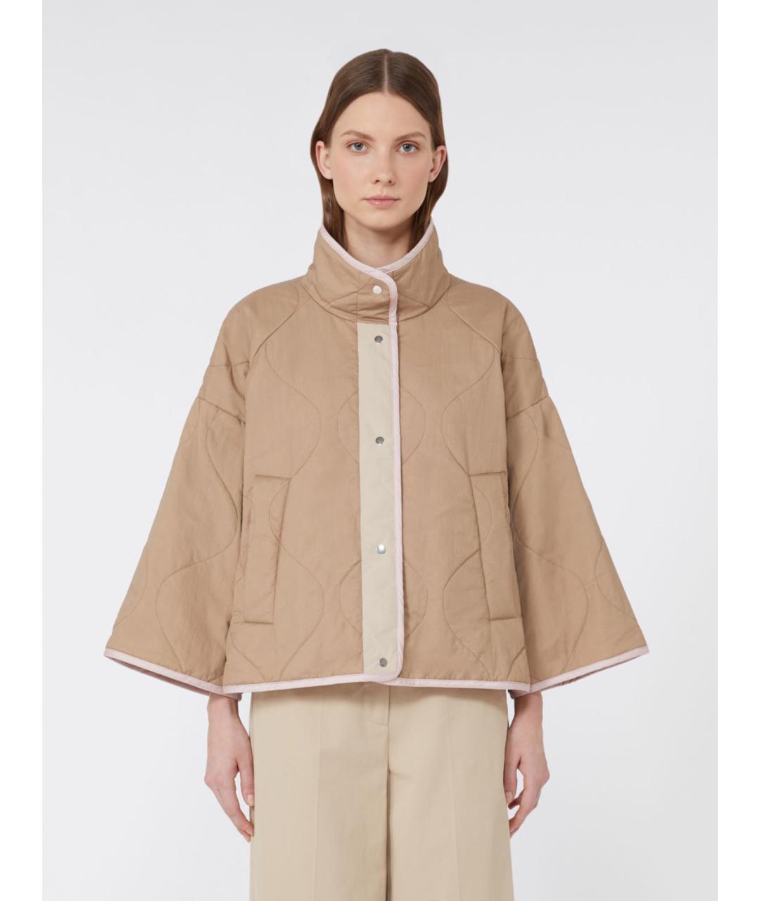 WEEKEND MAX MARA Розовая полиэстеровая куртка, фото 3