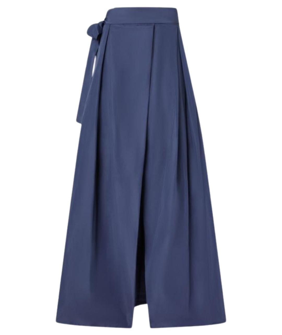 PINKO Синяя полиэстеровая юбка миди, фото 1