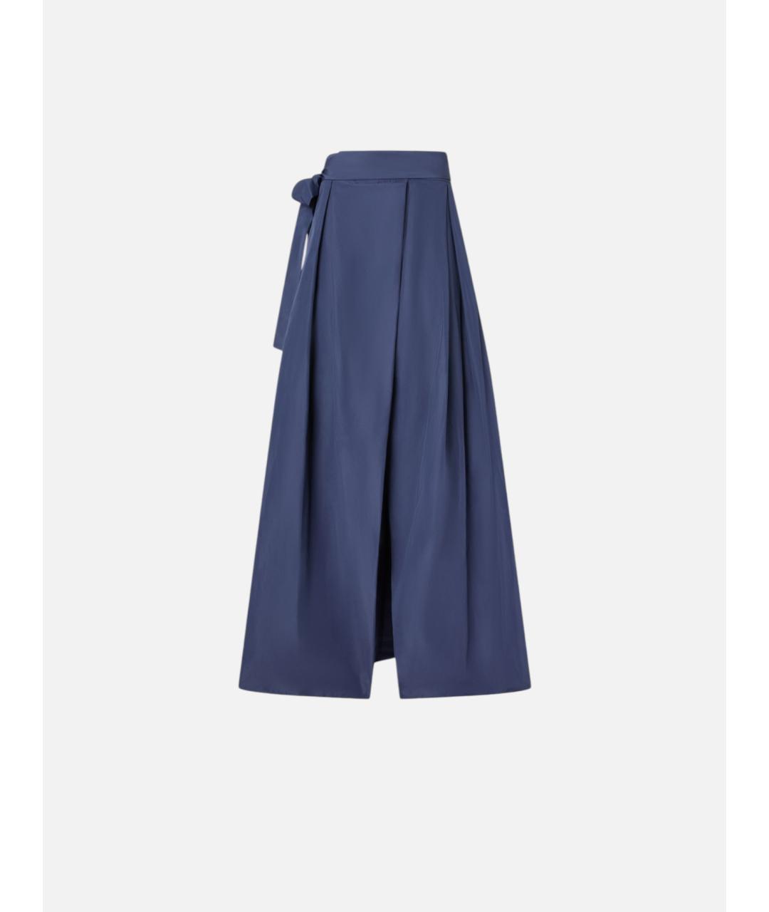 PINKO Синяя полиэстеровая юбка миди, фото 3