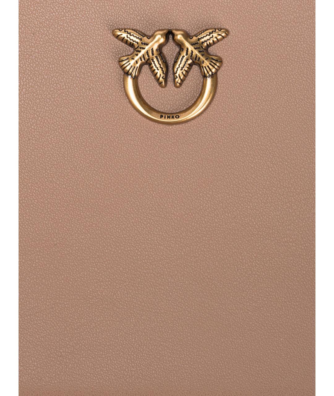 PINKO Бежевый кожаный кошелек, фото 5