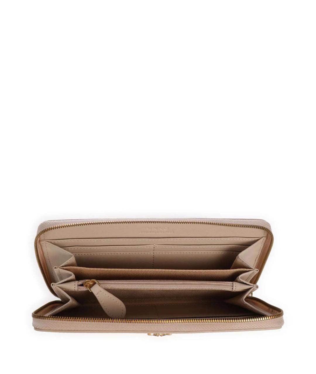 PINKO Бежевый кожаный кошелек, фото 3