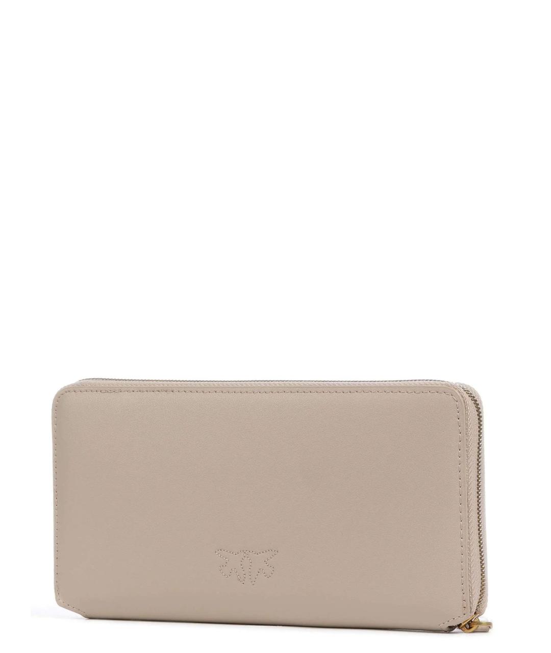 PINKO Бежевый кожаный кошелек, фото 4