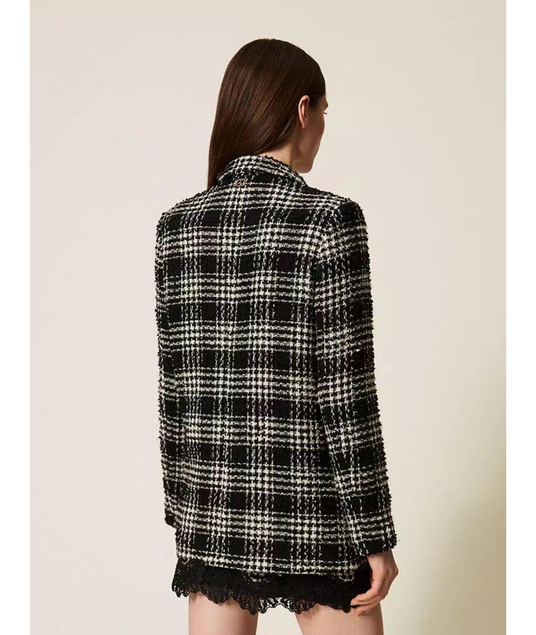 TWIN-SET Мульти полиэстеровый жакет/пиджак, фото 4