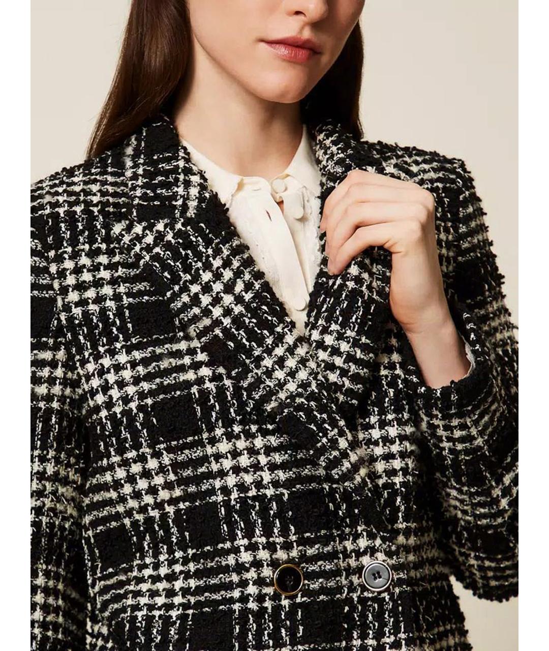 TWIN-SET Мульти полиэстеровый жакет/пиджак, фото 6