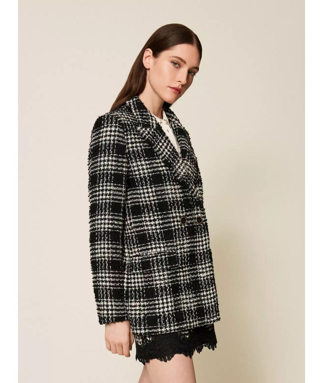 TWIN-SET Мульти полиэстеровый жакет/пиджак, фото 3