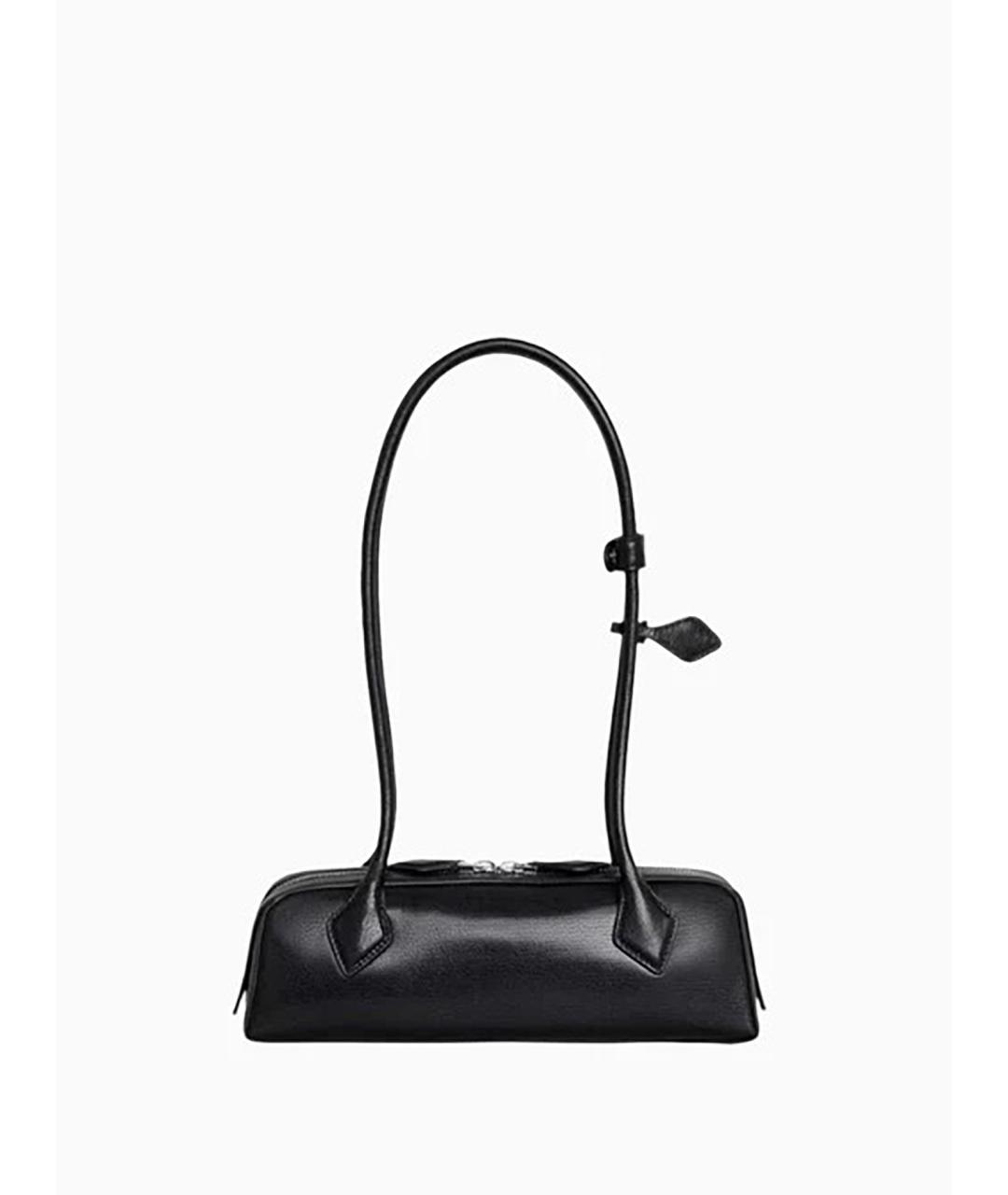 ALAIA Черная кожаная сумка через плечо, фото 3