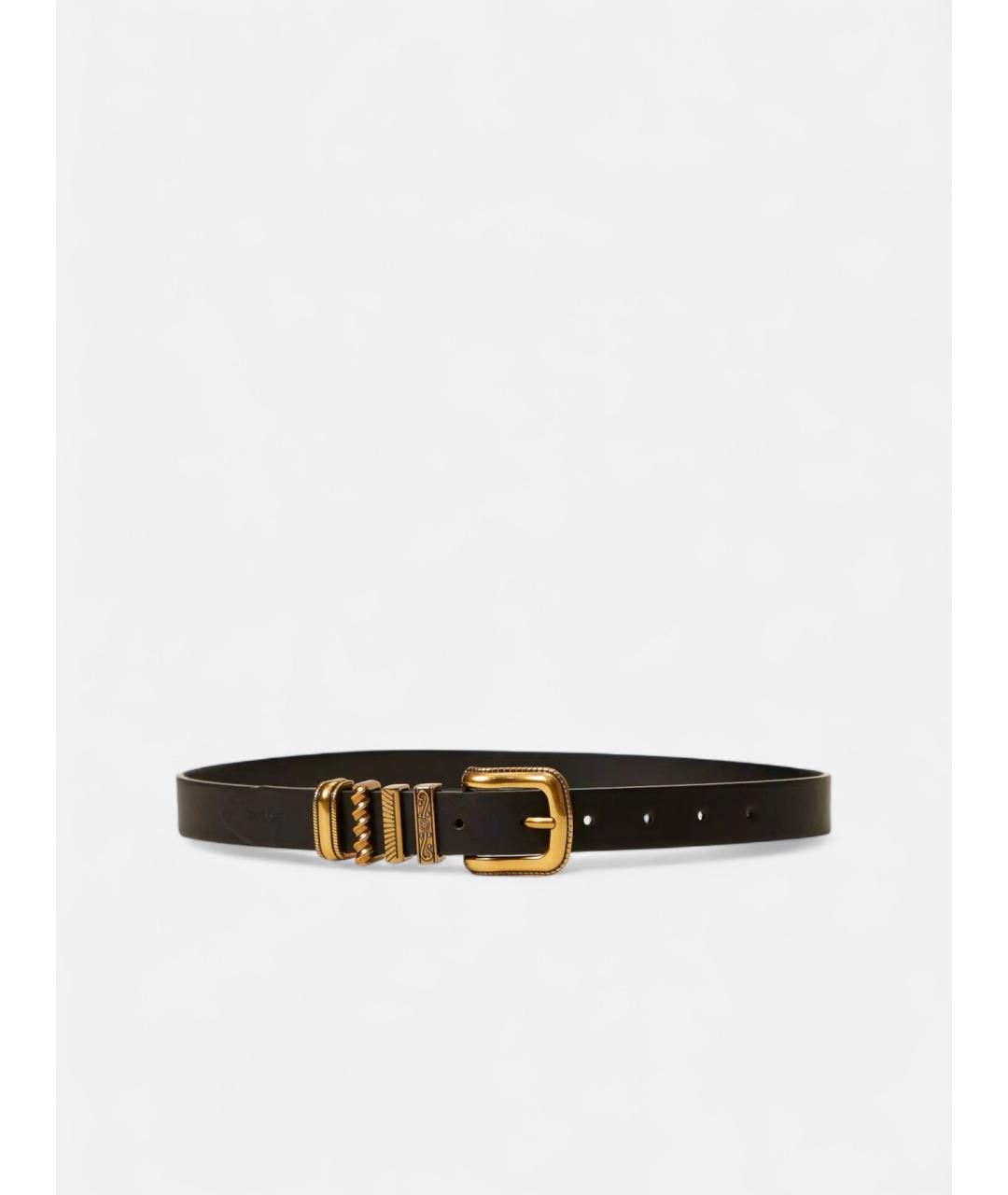 TWIN-SET Черный кожаный ремень, фото 4