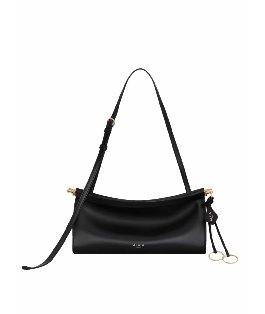 ALAIA Черная кожаная сумка через плечо, фото 1
