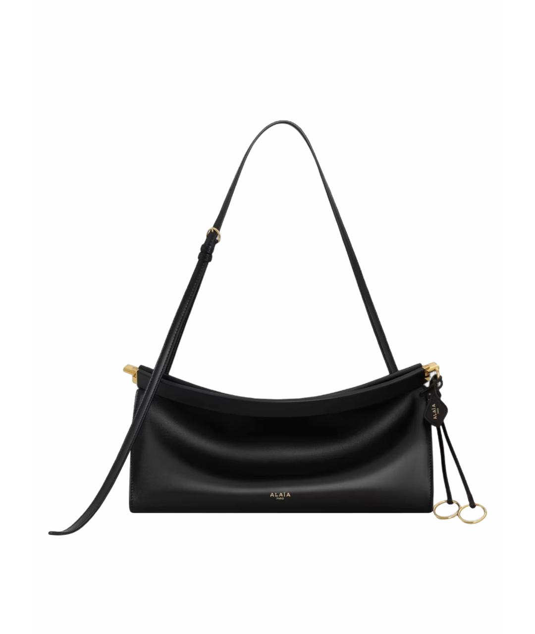 ALAIA Черная кожаная сумка через плечо, фото 1