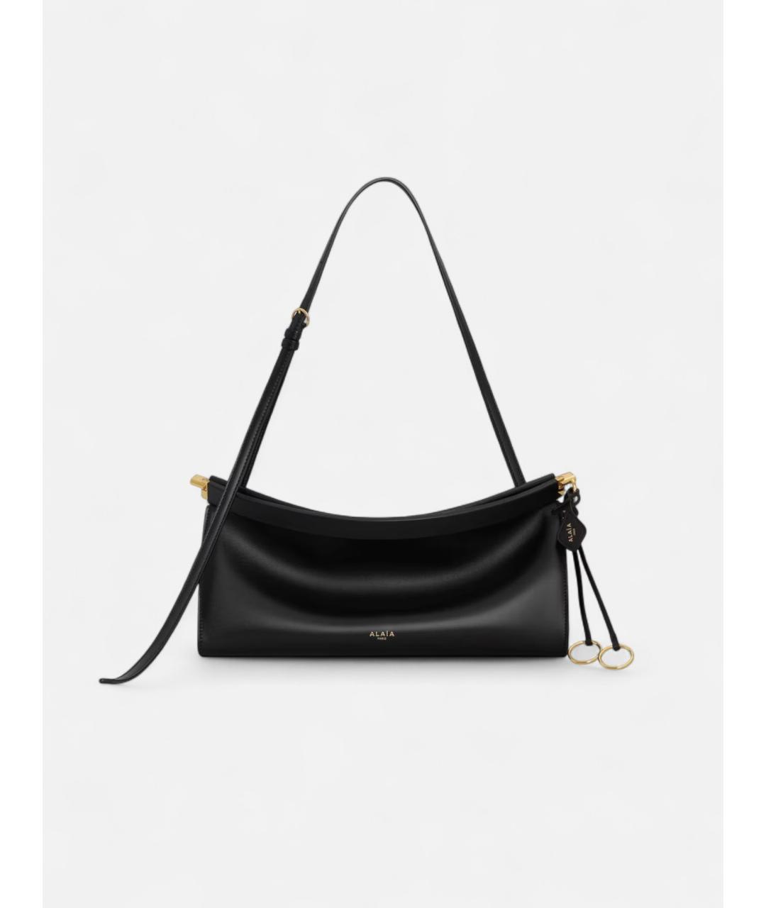 ALAIA Черная кожаная сумка через плечо, фото 4