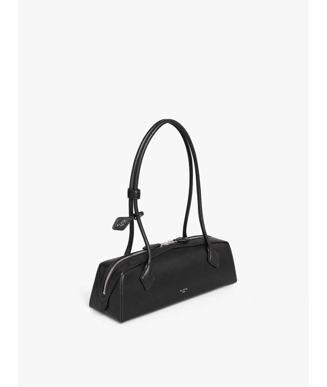 ALAIA Черная кожаная сумка через плечо, фото 3
