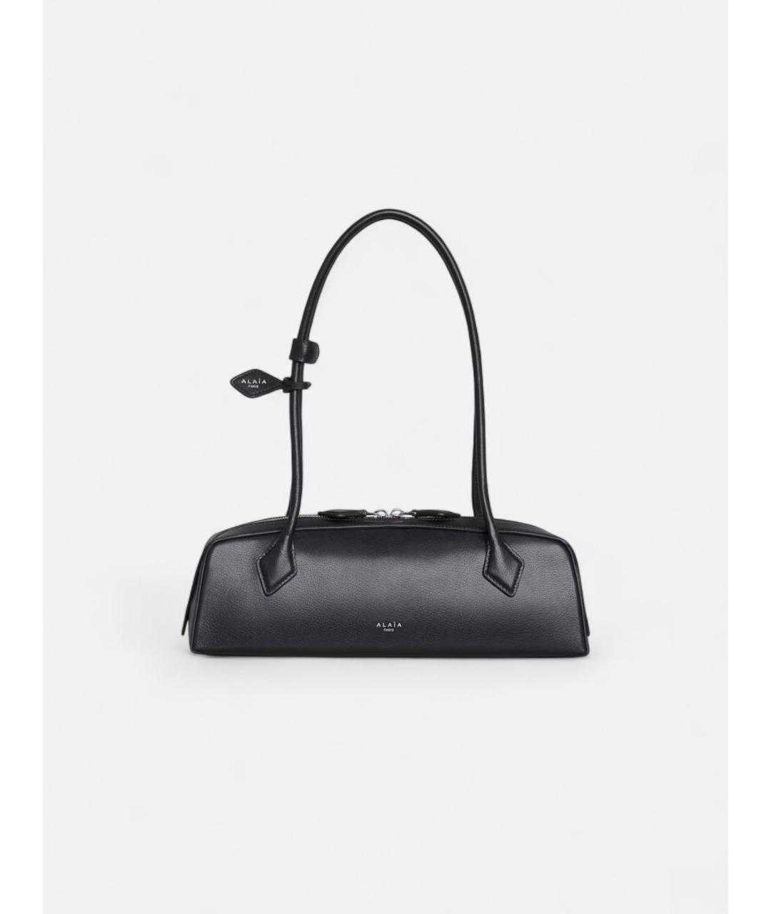 ALAIA Черная кожаная сумка через плечо, фото 4