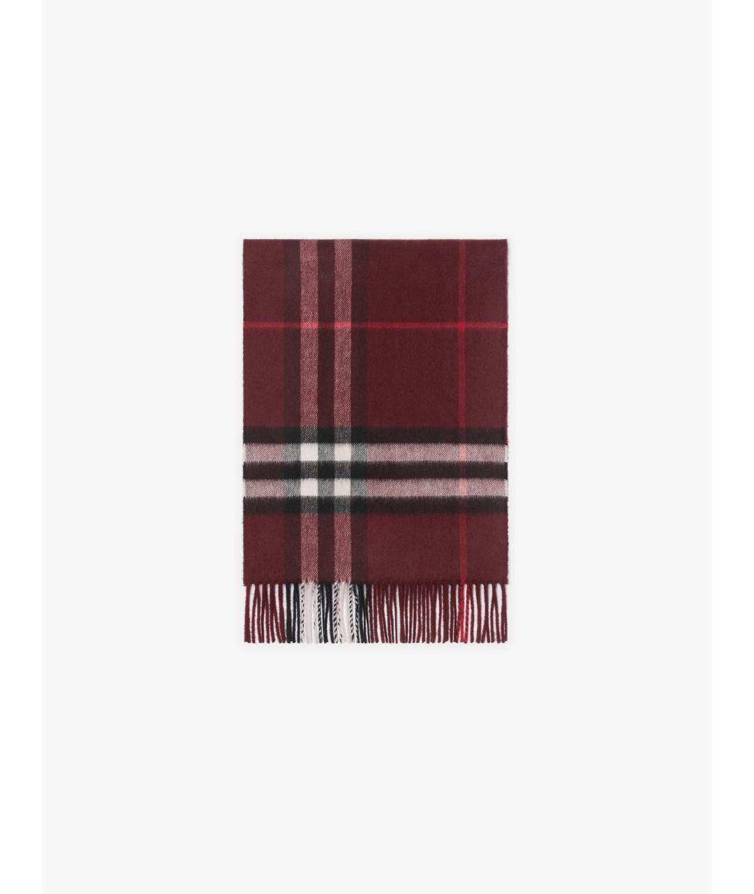 BURBERRY Бордовый кашемировый шарф, фото 2