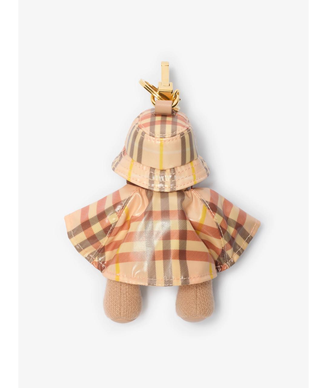 BURBERRY Бежевый брелок, фото 3