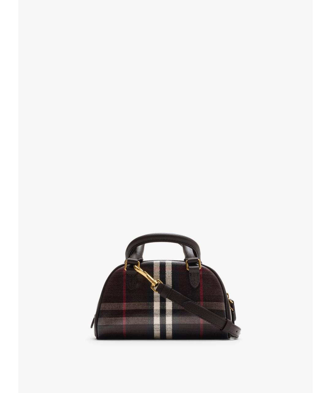 BURBERRY Коричневая тканевая сумка тоут, фото 5