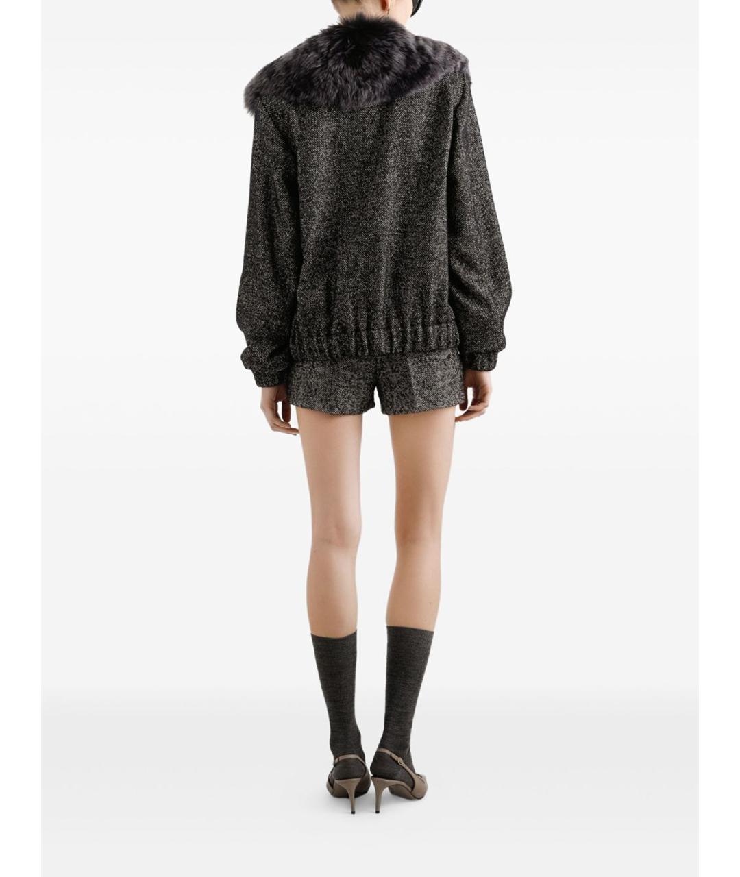 DOLCE&GABBANA Мульти шерстяная куртка, фото 4