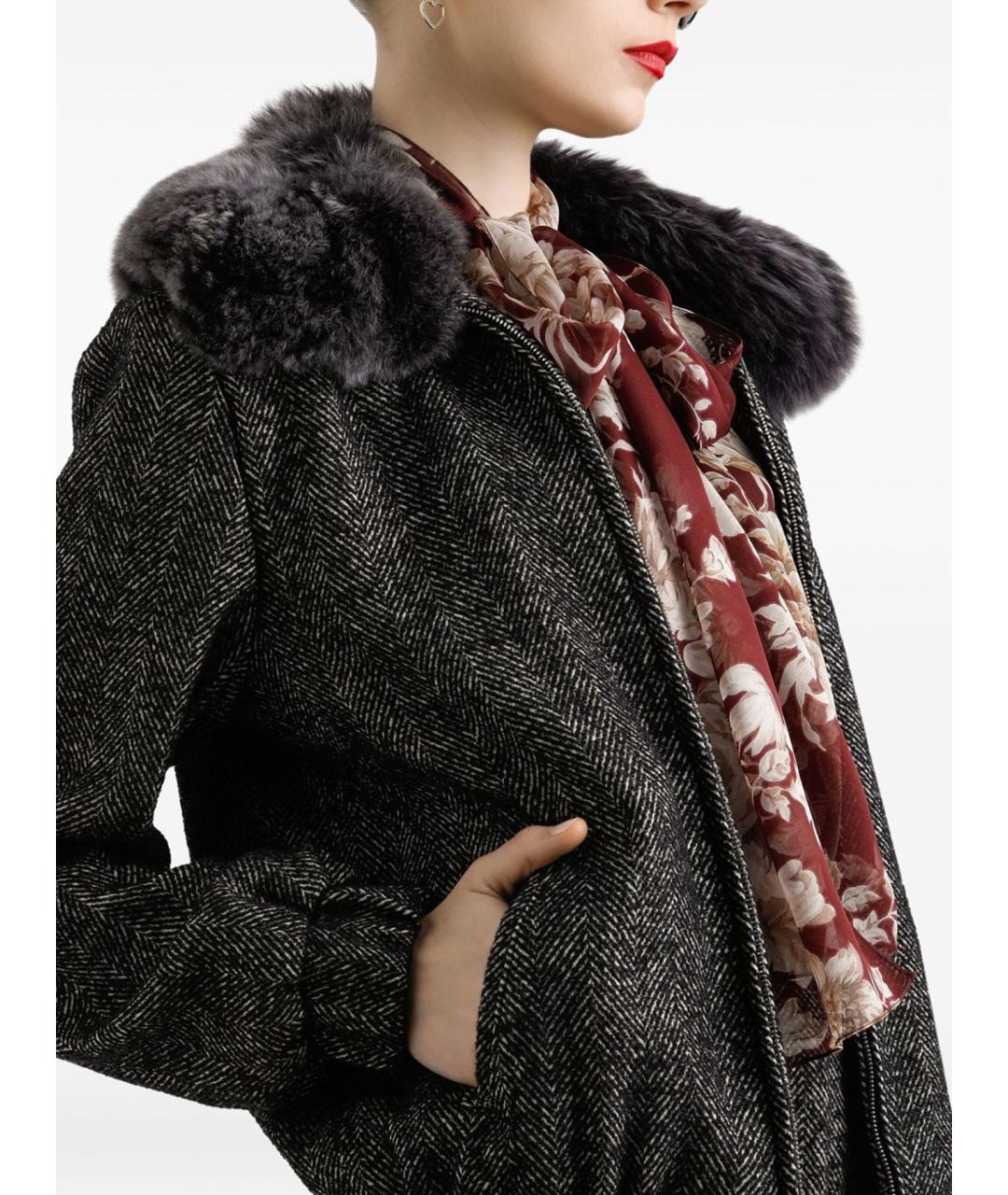 DOLCE&GABBANA Мульти шерстяная куртка, фото 3