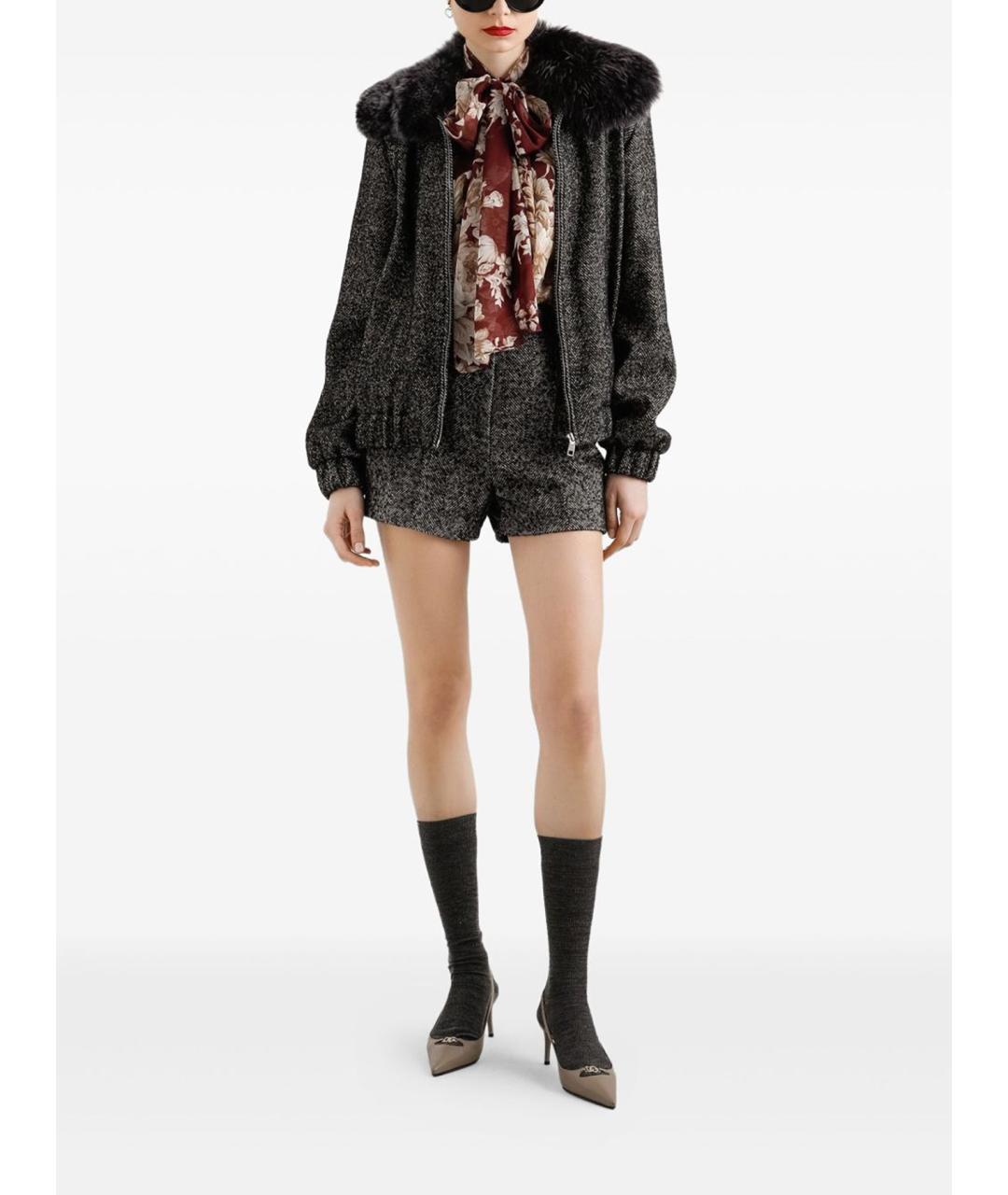 DOLCE&GABBANA Мульти шерстяная куртка, фото 2