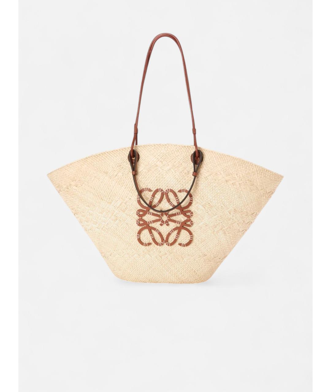 LOEWE Бежевая сумка тоут, фото 5