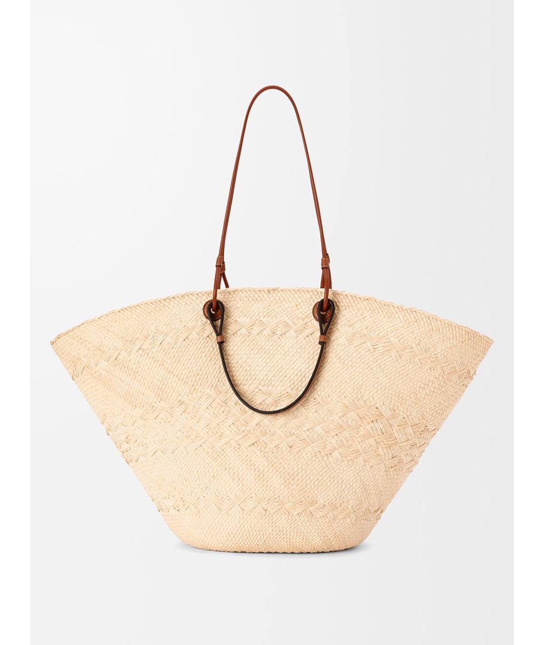 LOEWE Бежевая сумка тоут, фото 4