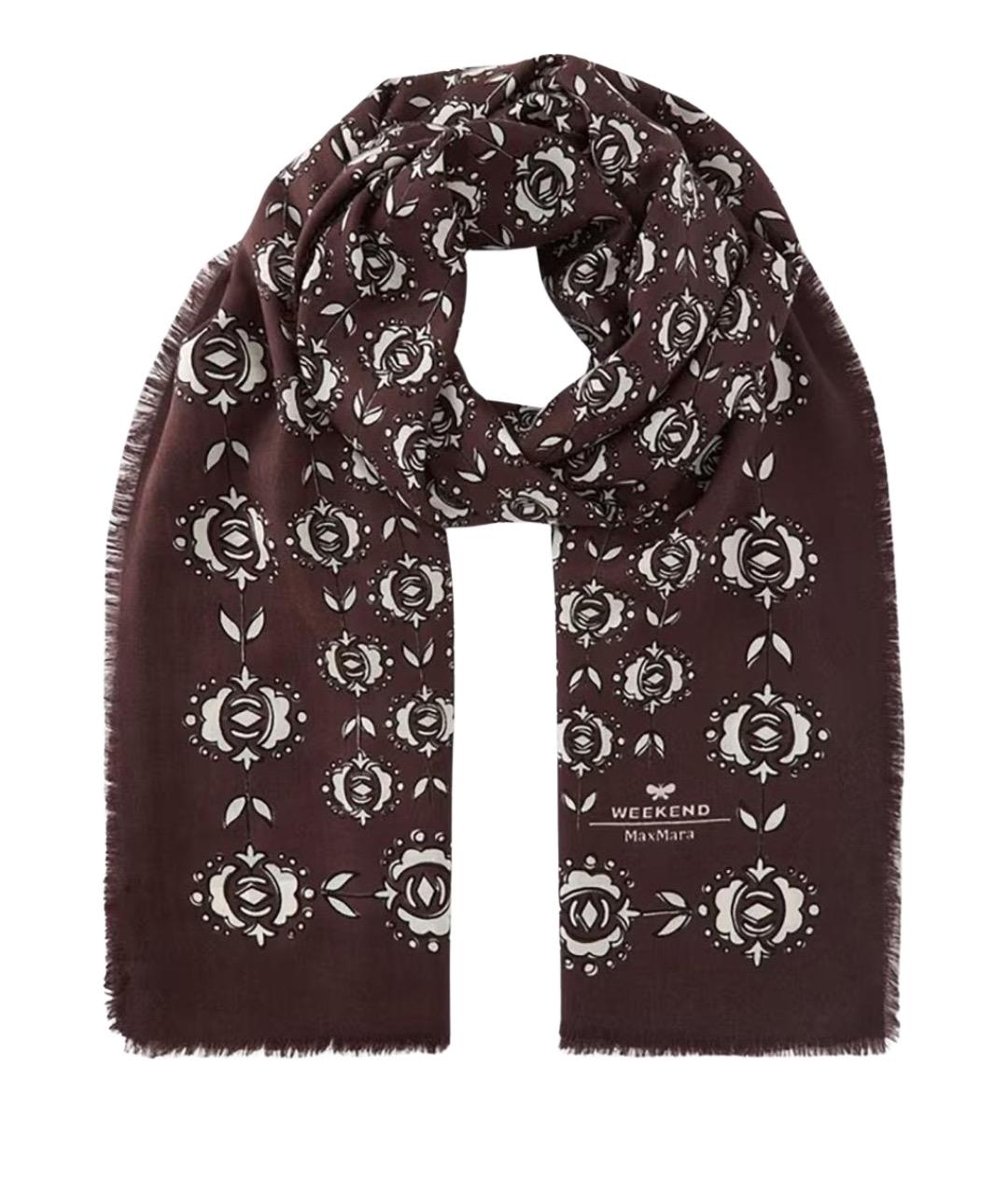 WEEKEND MAX MARA Мульти шерстяной шарф, фото 1