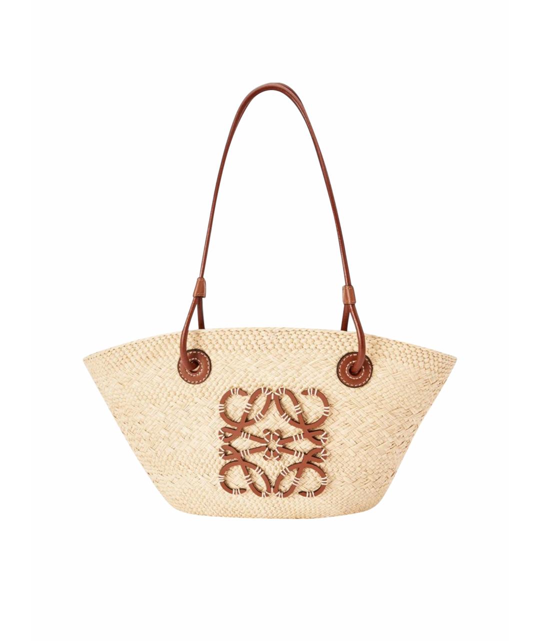 LOEWE Бежевая сумка тоут, фото 1