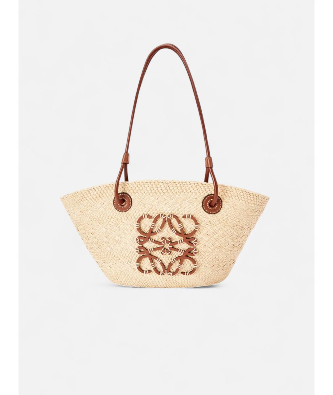 LOEWE Бежевая сумка тоут, фото 5