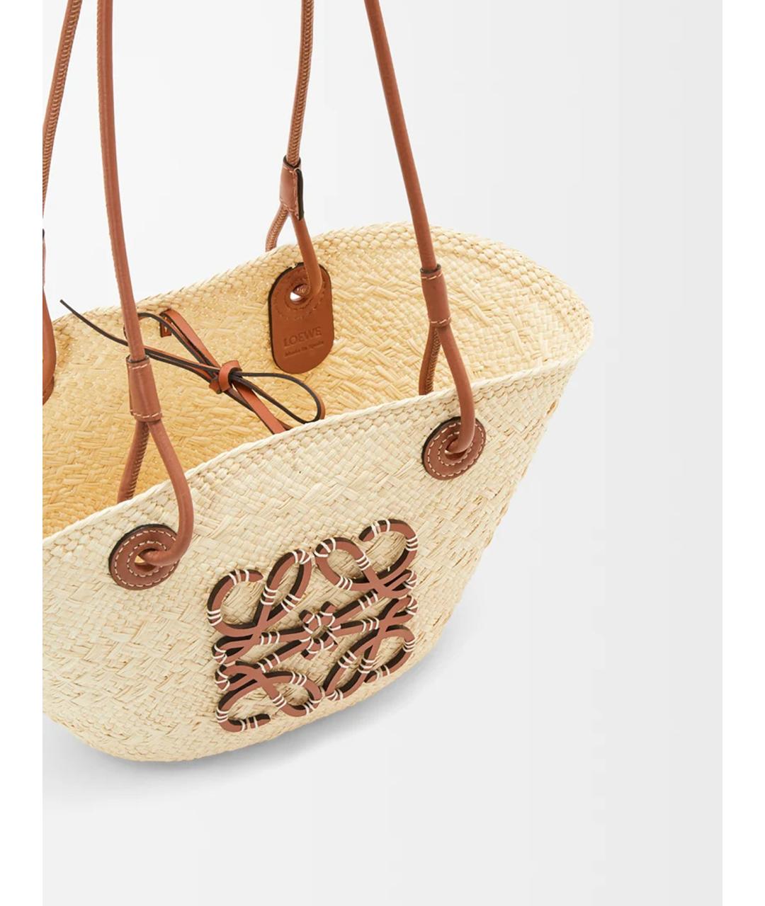 LOEWE Бежевая сумка тоут, фото 4