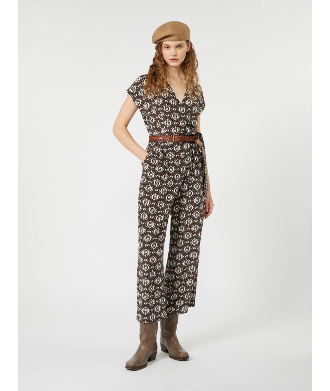 WEEKEND MAX MARA Мульти шелковый комбинезон, фото 2