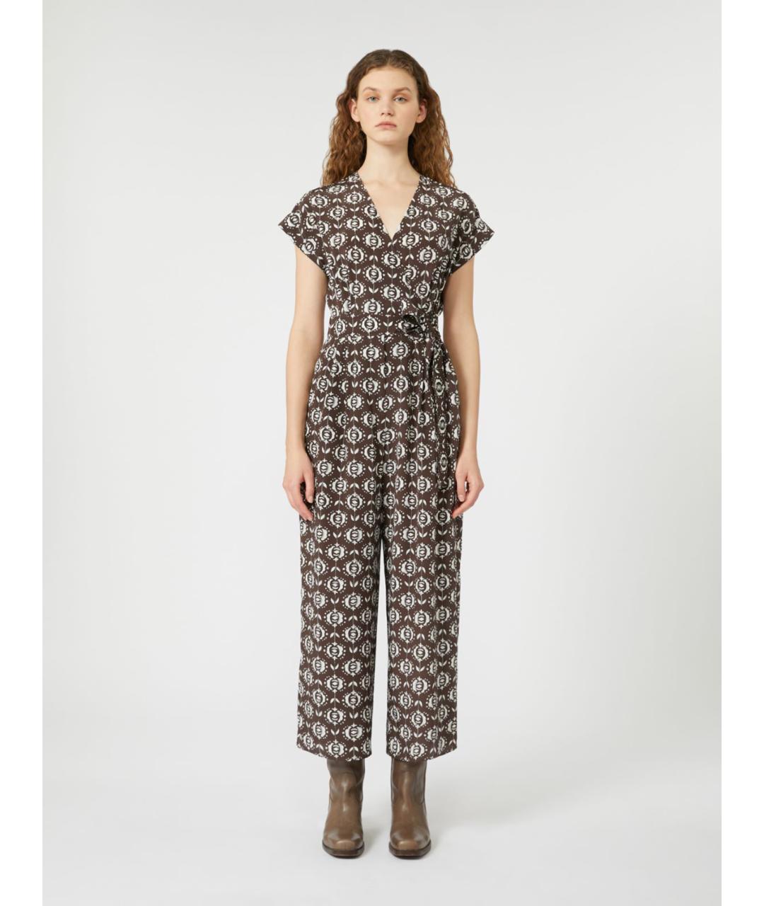 WEEKEND MAX MARA Мульти шелковый комбинезон, фото 4