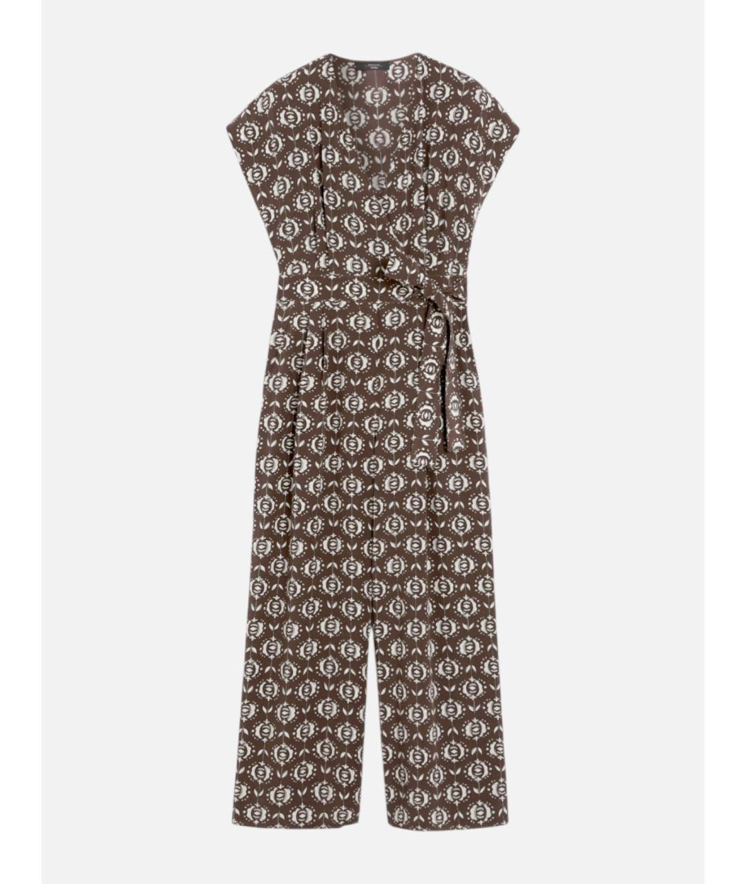 WEEKEND MAX MARA Мульти шелковый комбинезон, фото 5