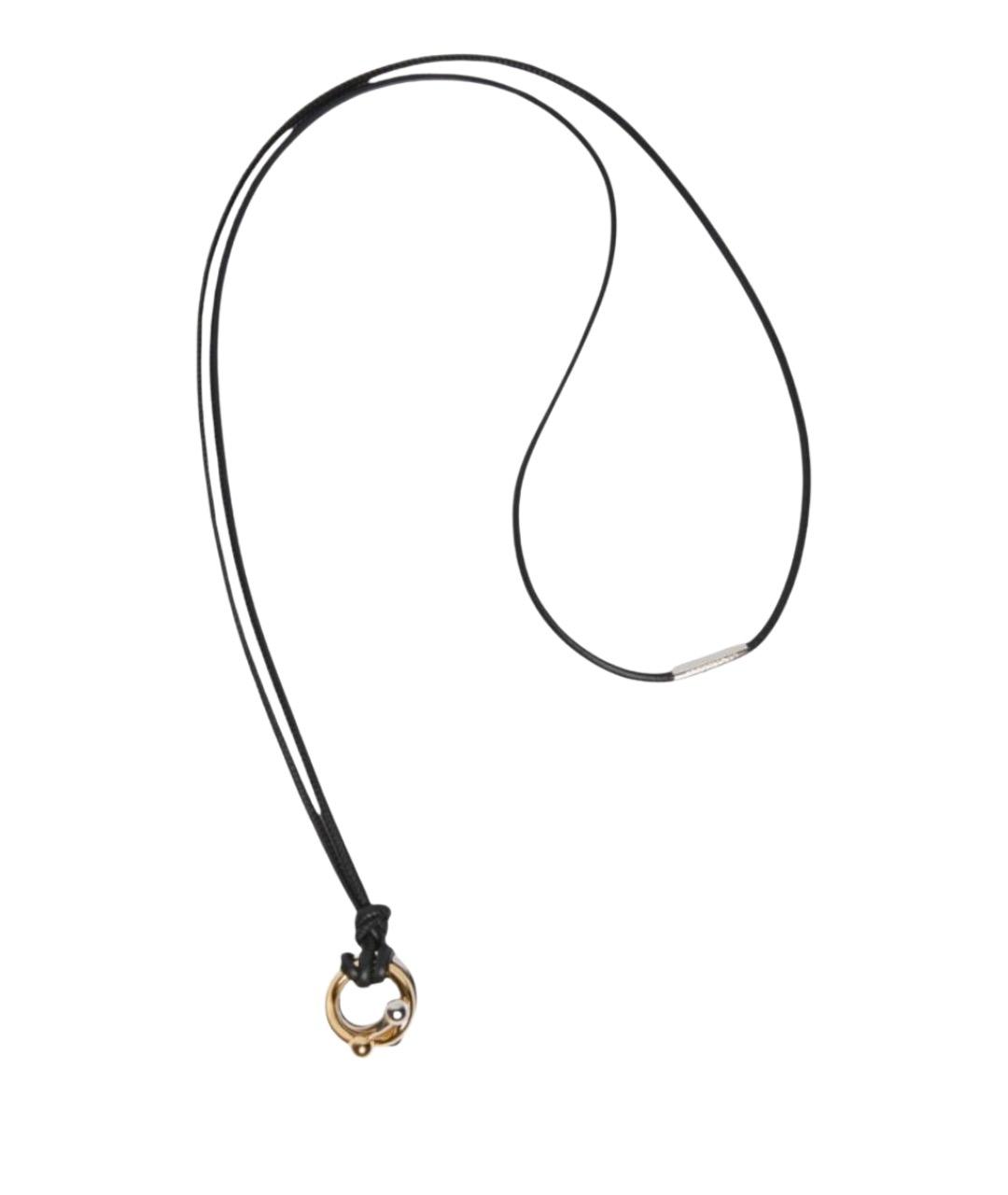 SPORTMAX Золотая кожаная подвеска, фото 1