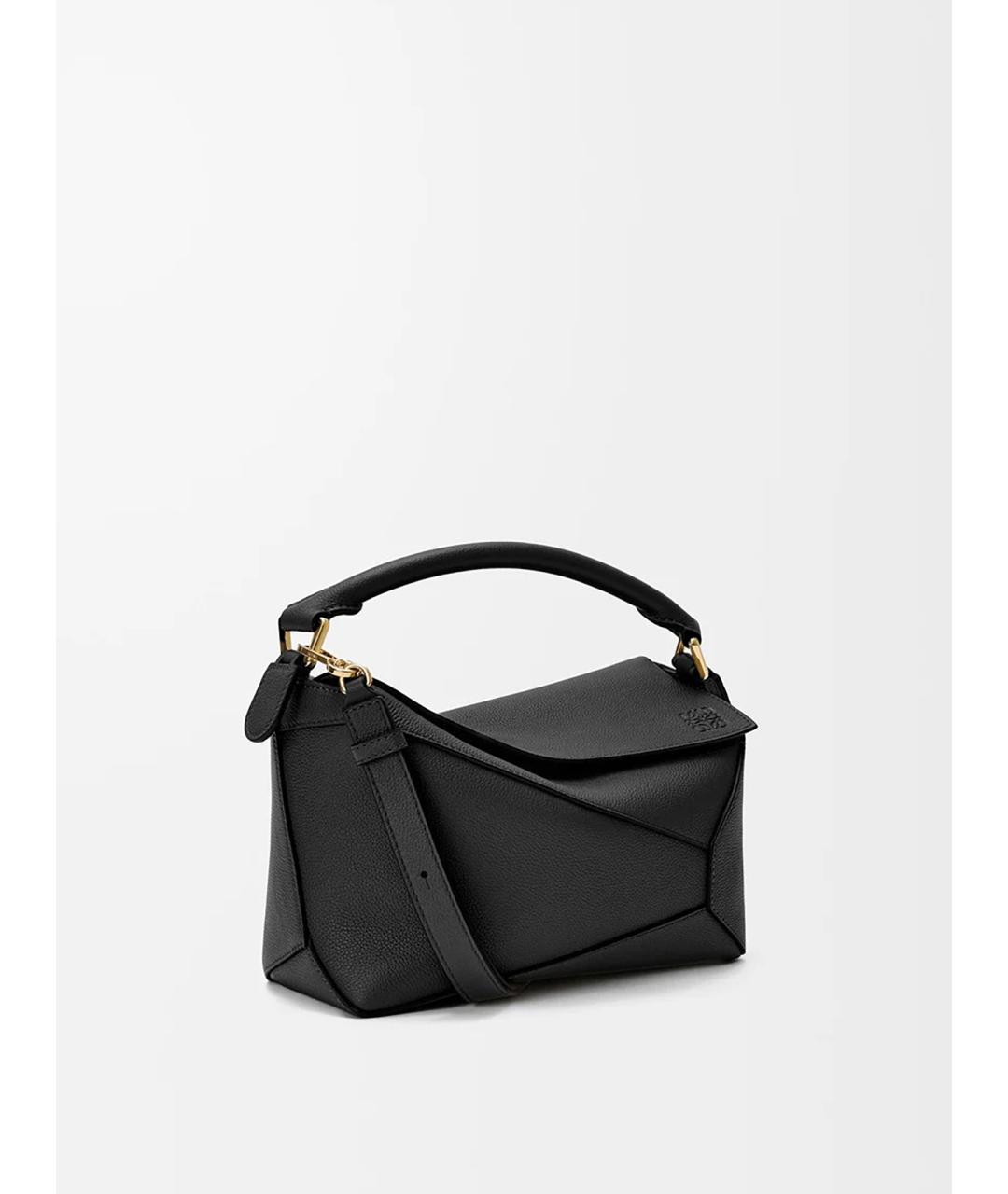 LOEWE Черная кожаная сумка через плечо, фото 3