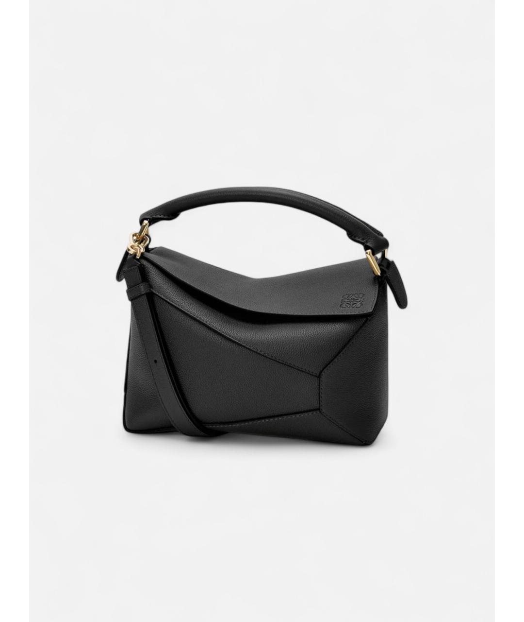 LOEWE Черная кожаная сумка через плечо, фото 5