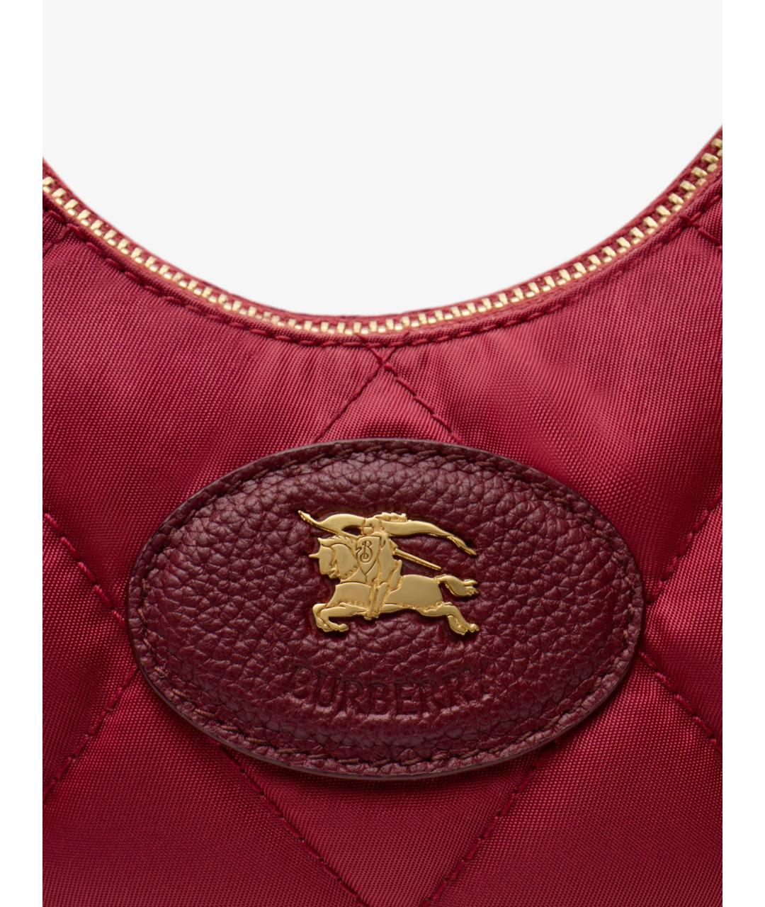 BURBERRY Красная синтетическая сумка через плечо, фото 6