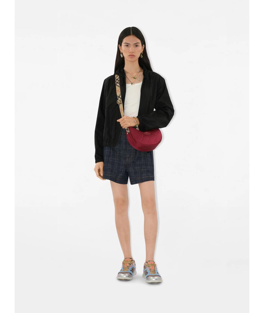 BURBERRY Красная синтетическая сумка через плечо, фото 3