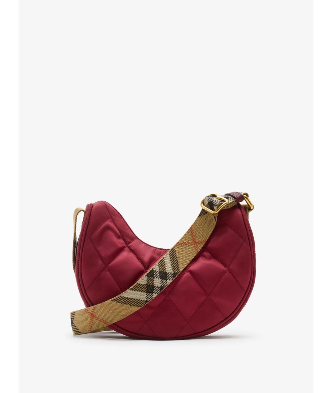 BURBERRY Красная синтетическая сумка через плечо, фото 5