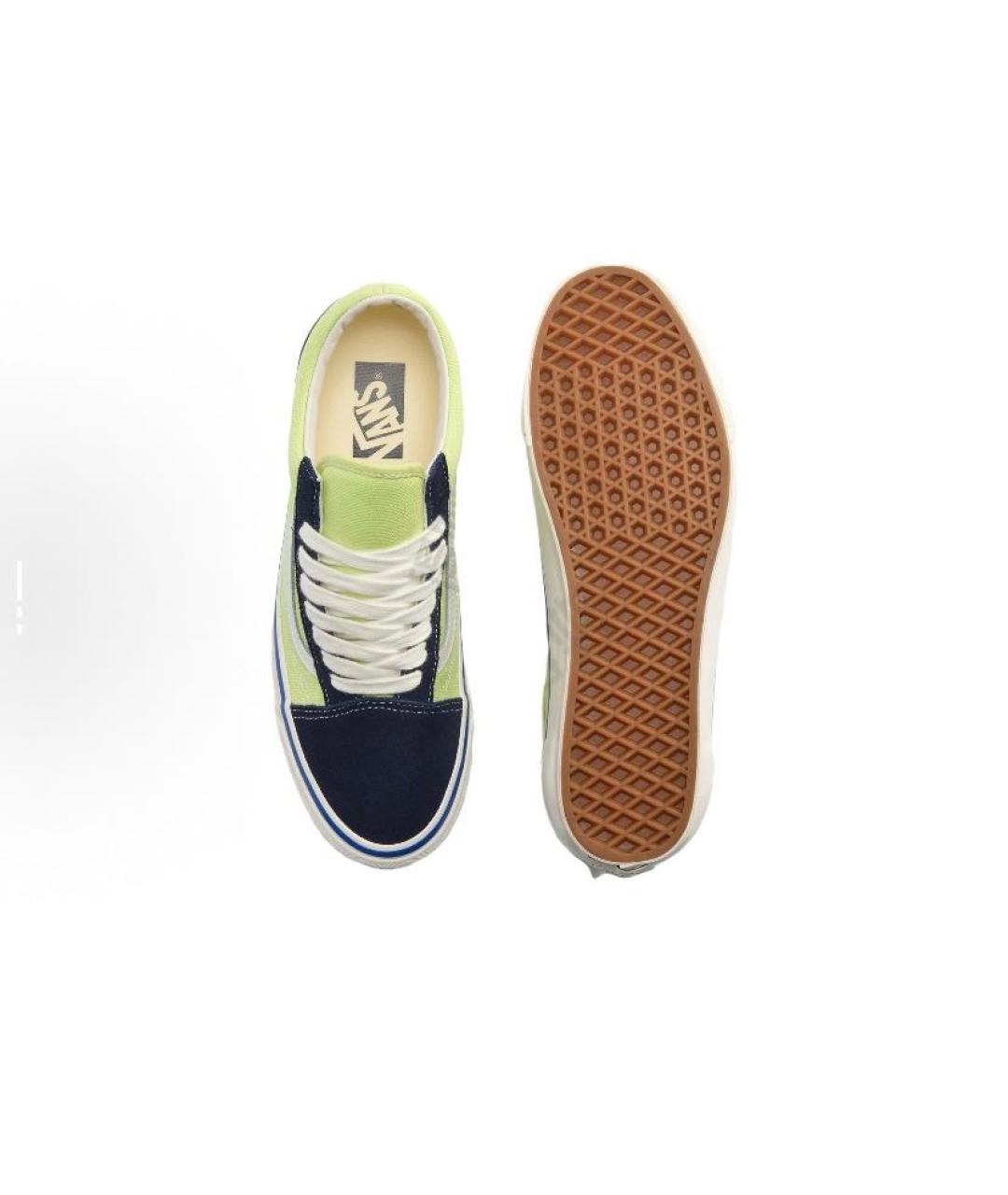 VANS Салатовые текстильные кроссовки, фото 4