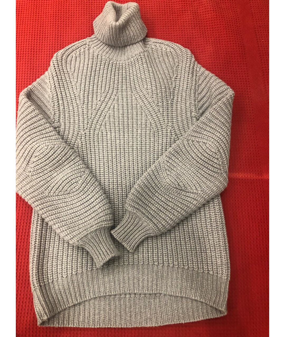 ALEXANDER WANG Серый шерстяной джемпер / свитер, фото 2