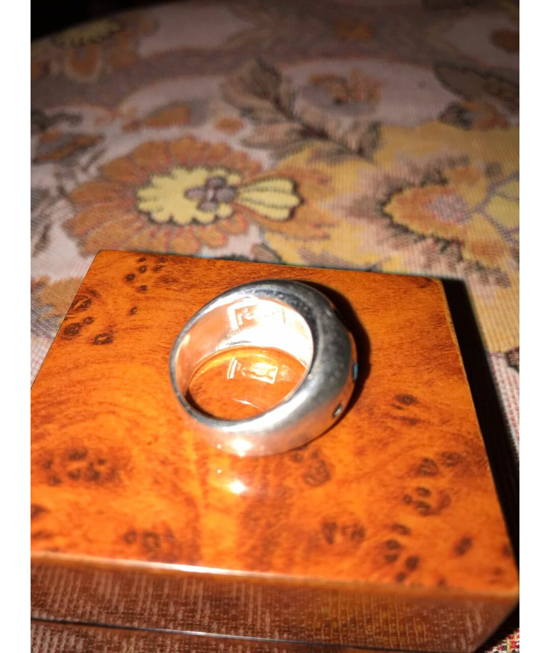YVES SAINT LAURENT VINTAGE Серебряное серебряное кольцо, фото 4