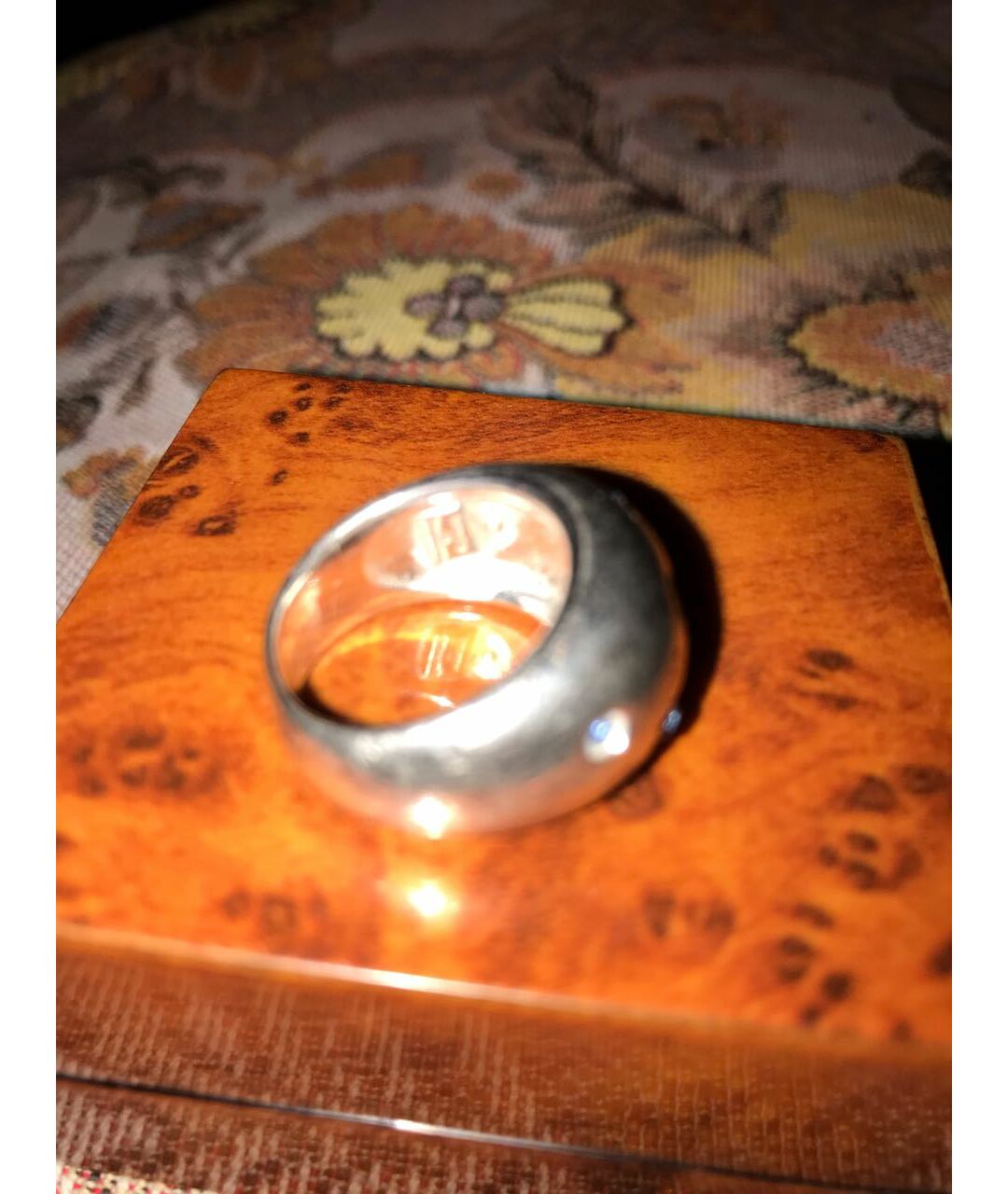 YVES SAINT LAURENT VINTAGE Серебряное серебряное кольцо, фото 3
