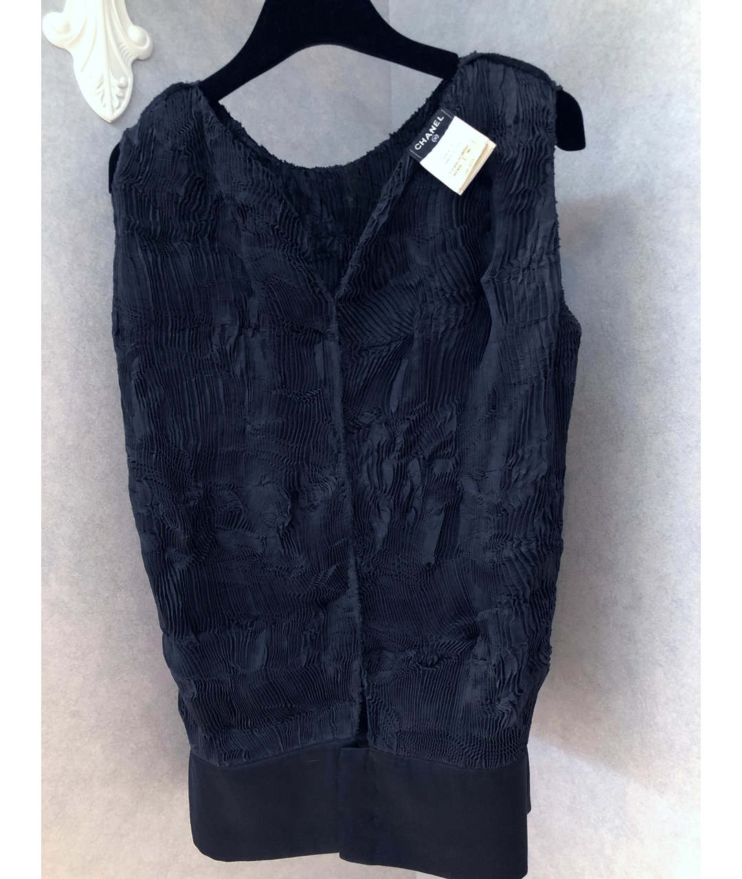CHANEL PRE-OWNED Черная полиэстеровая рубашка, фото 3