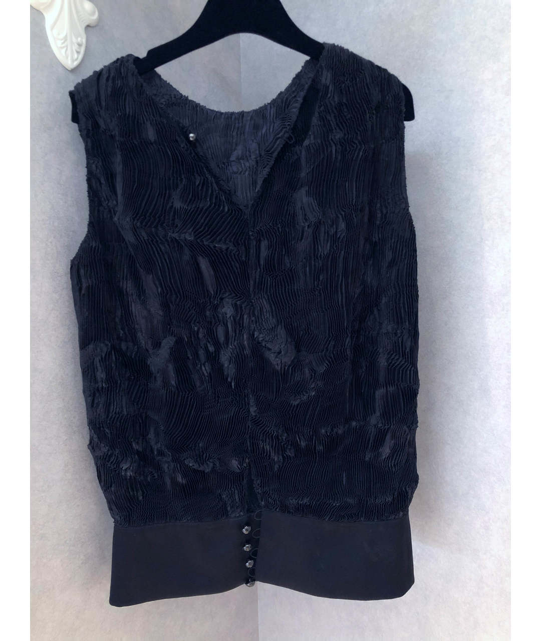CHANEL PRE-OWNED Черная полиэстеровая рубашка, фото 2