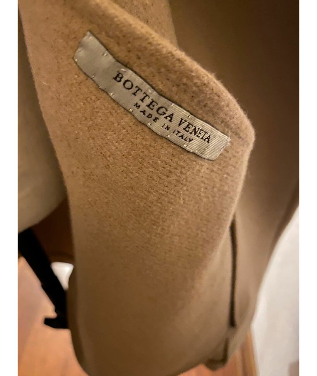 BOTTEGA VENETA Бежевое хлопковое пальто, фото 4