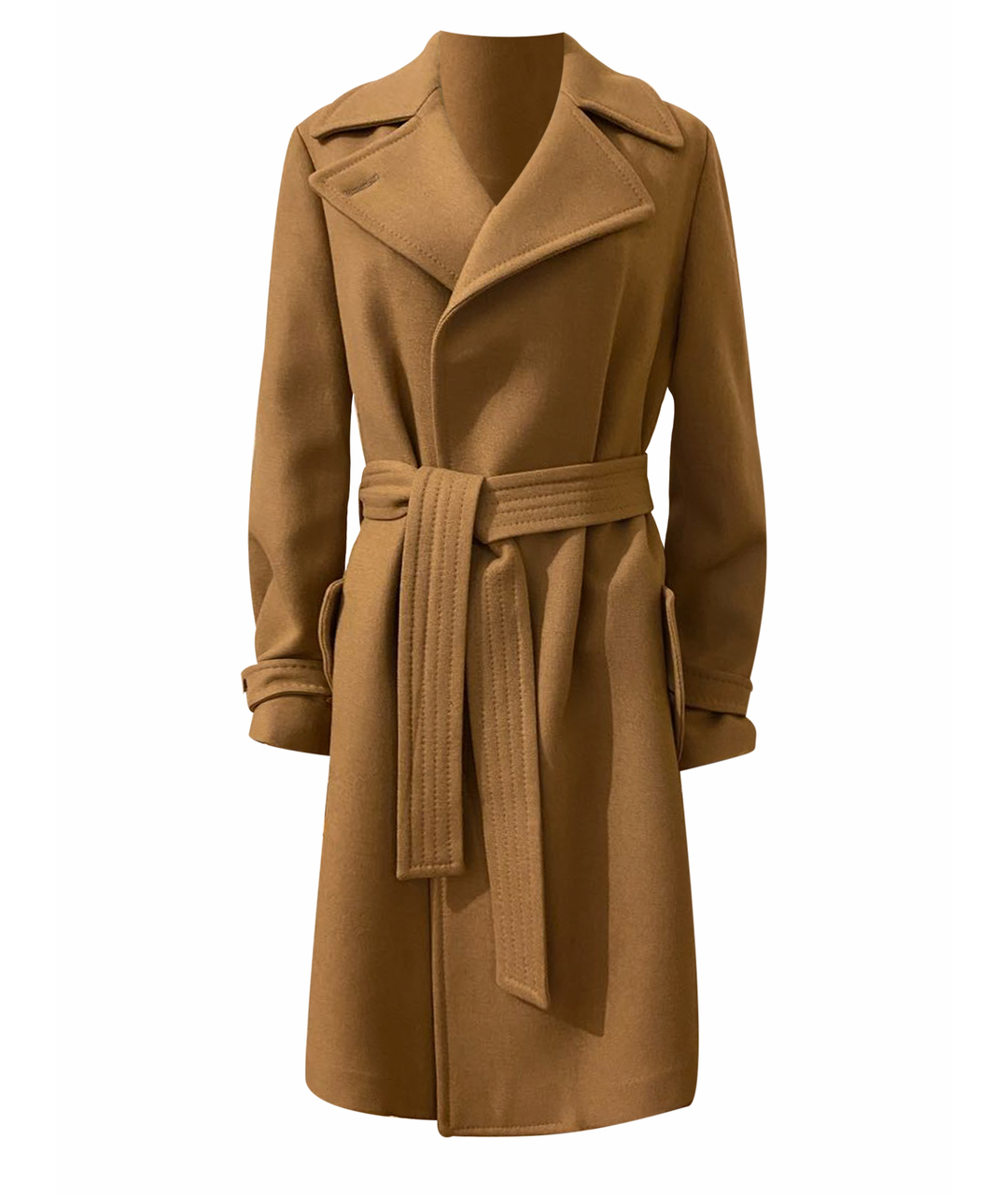 BOTTEGA VENETA Бежевое хлопковое пальто, фото 1